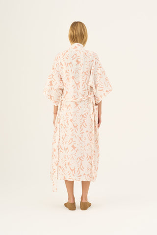 Sommerbademantel, White Monstera 4