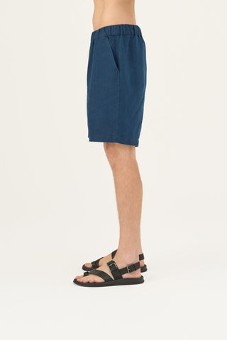 Leinen-Shorts Amabilis, Navy 4