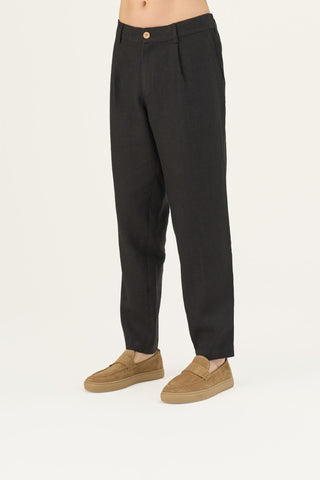 Leinenhose Magnus, Black 3