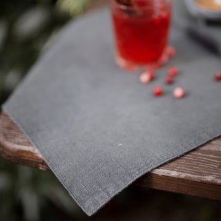 Leinen - Tischset, Blue Fog - Linen Tales 3