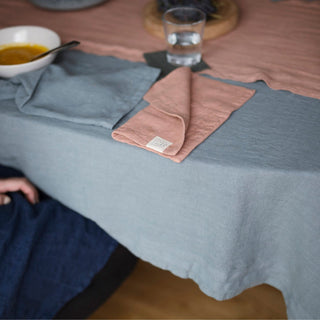 Leinen - Tischdecke, Blue Fog - Linen Tales 4