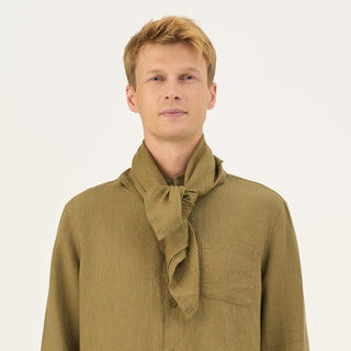 Leinentuch Mallow, Olive Khaki 