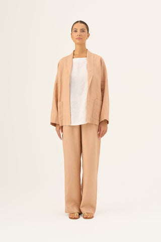 Leinenhose Willow, Maple Sugar 3