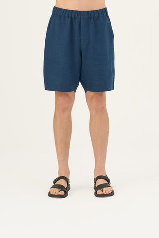 Leinen-Shorts Amabilis, Navy 3