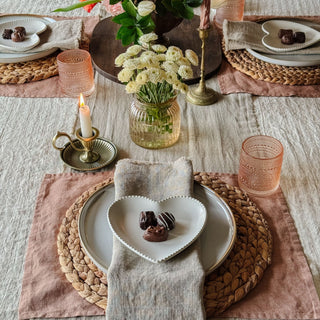 Leichtes Leinen - Tischset, Cafe Creme - Linen Tales 5