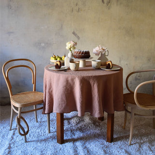 Leichte Leinen - Tischdecke, Cafe Creme - Linen Tales 4