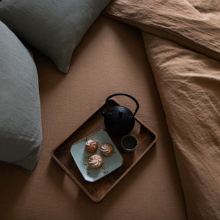 Leinen - Spannbettlaken, Camel - Linen Tales 3