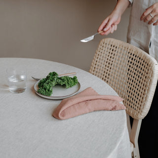 Leichte Leinen - Servietten im 2er - Set, Cafe Creme - Linen Tales 4