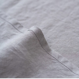 Leichte Leinen - Tischdecke, rund Light Grey - Linen Tales 4