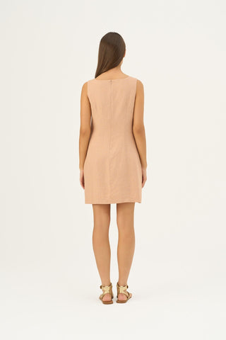 Leinenkleid Alba, Maple Sugar 5