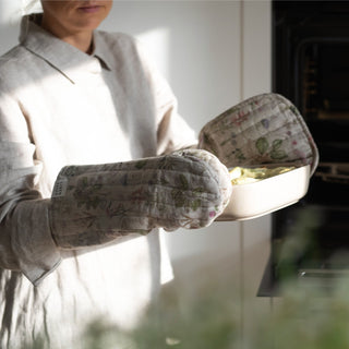 Ofenhandschuh aus Leinen, Botany - Linen Tales 4