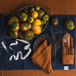 Leinen - Tischläufer, Navy - Linen Tales 5