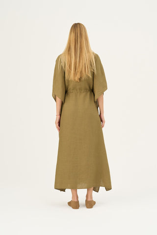 Leinenkleid Sol, Olive Khaki 6