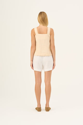 Leinen-Top Polka, Brazilian Sand 3