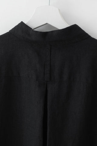 Leinenhemd Larch, Black 11