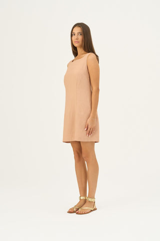 Leinenkleid Alba, Maple Sugar 3