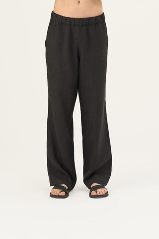 Leinenhose Sensus, Black 3