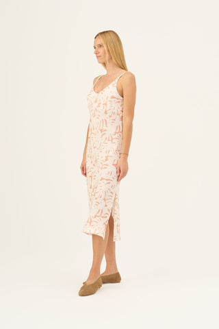 Leinenkleid Chamomile, White Monstera 3