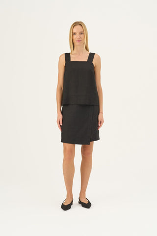 Leinen-Rock Lumen, Black 7