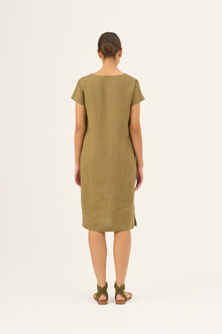 Leinenkleid Goldenrod, Olive Khaki 4