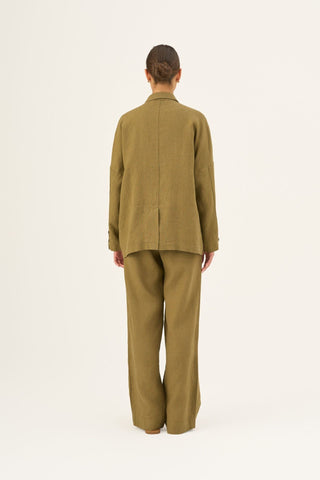 Leinenjacke Ventus, Olive Khaki 4