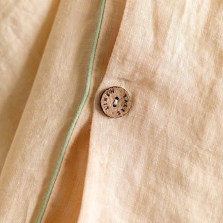 Bettwäsche-Set aus Leinen, Brazilian Sand mit Paspel in Sage 5