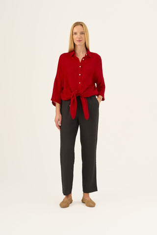 Leinenbluse Damen Oregano, Lava Falls 6