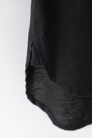 Leinenhemd Larch, Black 9
