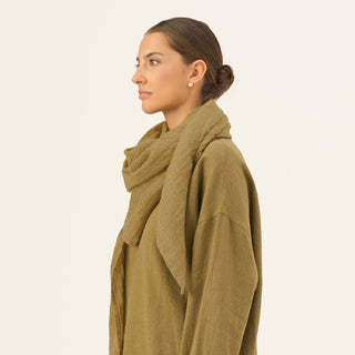 Leinentuch Lupine, Olive Khaki 
