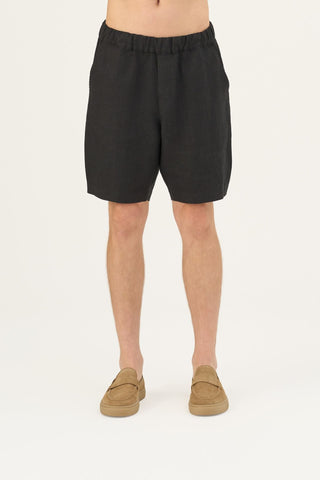 Leinen-Shorts Amabilis, Black 4