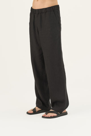 Leinenhose Sensus, Black 4