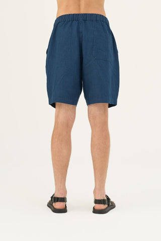 Leinen-Shorts Amabilis, Navy 5