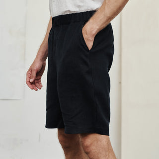Leinen-Shorts Cumin, Black 2