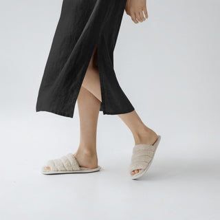 Leinen - Nachthemd Nasturtium, Black - Linen Tales 4