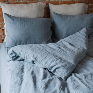 Leinen - Bettbezug - Set, Blue Fog - Linen Tales 