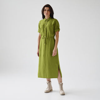 Leinen-kleid Linden, Cardamom Seed 1