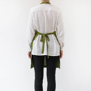 Leinen-Schürze Daily, Christmas Green 3