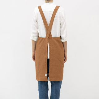 Leinen-Schürze Crossback, Clay 3