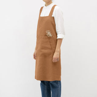 Leinenschürze Pinafore, Clay 2