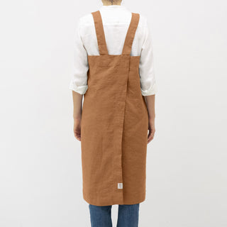 Leinenschürze Pinafore, Clay 3