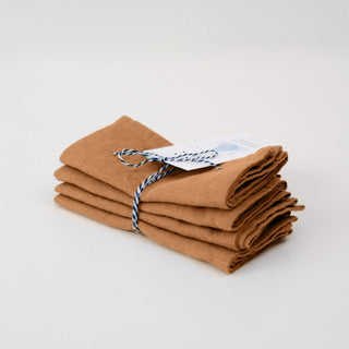 Zero Waste Leinenservietten im 4er-Set, Clay 2