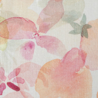 Ungewaschener breiter „Floral” Leinenstoff, 185 g/m² 