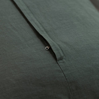 Leinen-Kissenbezug, gesteppt, Forest Green 4