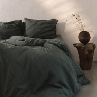 Leinen - Bettbezug - Set, Forest Green - Linen Tales 