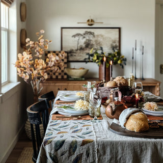 Leinen - Tischdecke, Golden Fall on Natural - Linen Tales 3