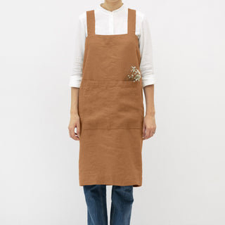 Leinenschürze Pinafore, Clay 1