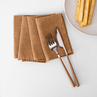 Zero Waste Leinenservietten im 4er-Set, Clay 1
