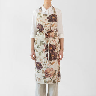 Leinenschürze Chef, Vintage Roses 1