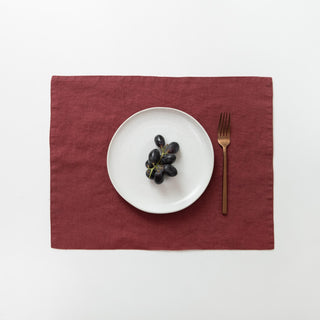 Leinen-Tischset, Marsala 1