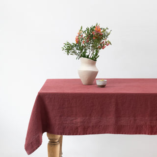 Leinen-Tischdecke, Marsala 3